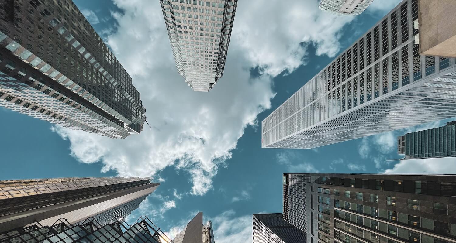 Financial district skyscraper